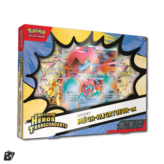 Coffret Méga‑Aligatueur EX ME2.5 Héros Transcendants