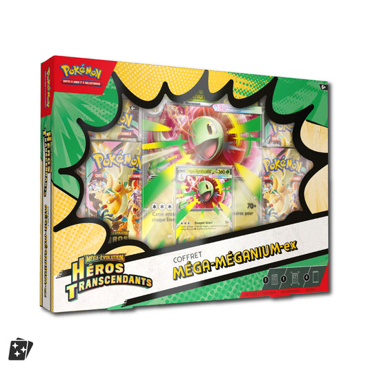 Coffret Méga‑Méganium EX ME2.5 Héros Transcendants