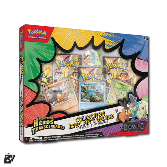Coffret Pin's Deluxe Premiers Partenaires ME2.5 Héros Transcendants